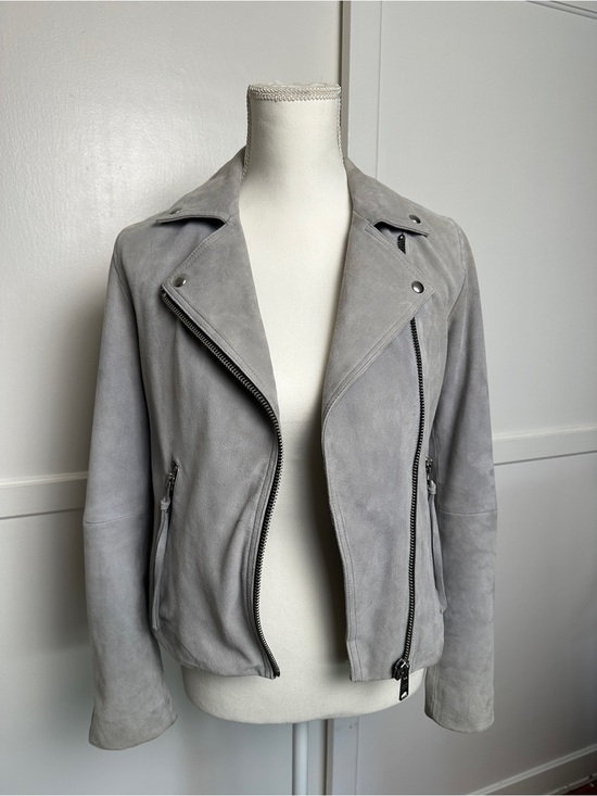 All Saints Jackets & Blazers - All Saints Womens 100% GOAT Leather Dalby Biker Jacket Size 6 AS IS